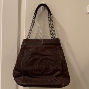 Brown Chanel Bucket Bag!